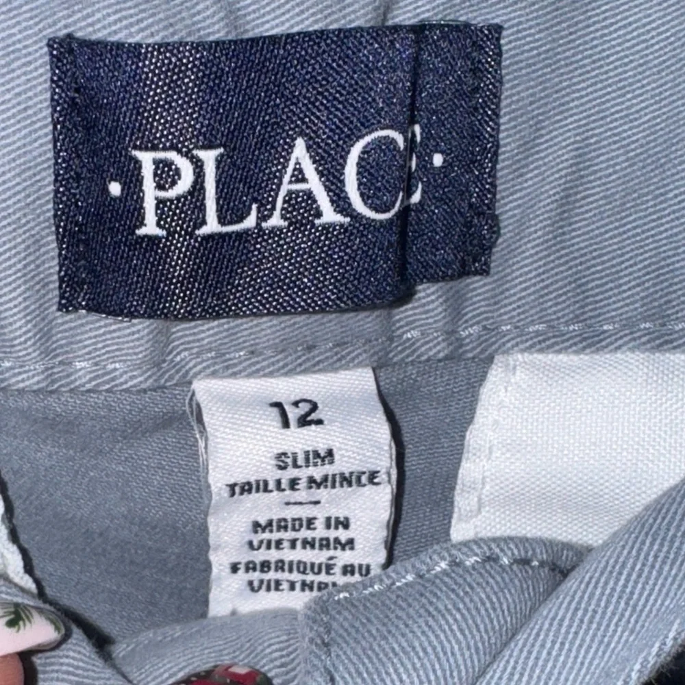 The Children's Place size 12 slim Light Blue gray Chinos pants